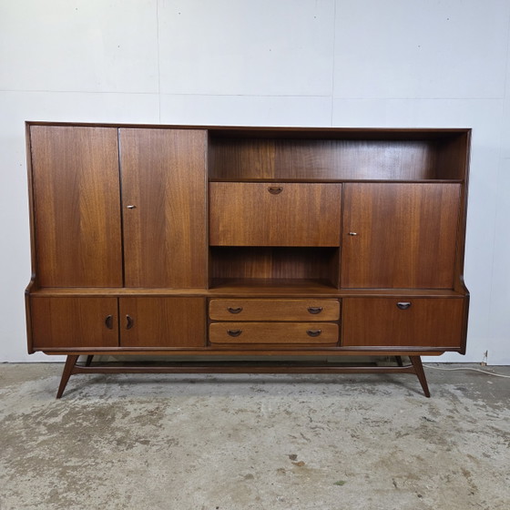 Image 1 of Louis van Teeffelen, Wébé vintage jaren 60 teak highboard