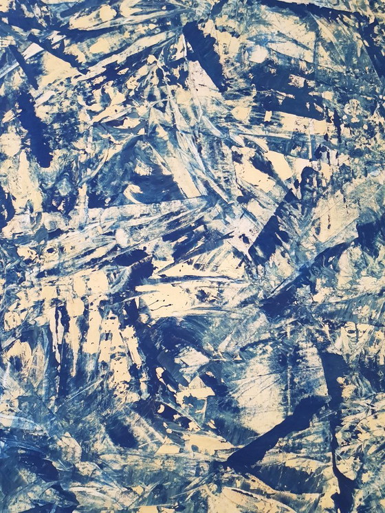 Image 1 of Jürgen Angeler - Cubismo azul y dorado