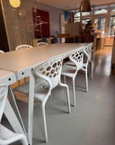 Moroso chair made of plastic designed by Ross Lovegrove