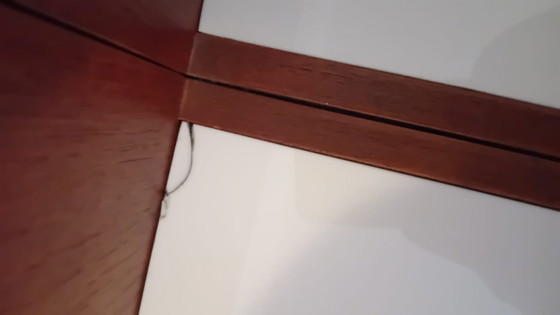 Image 1 of Estructura de cama de teca con mesitas de noche de Pastoe.