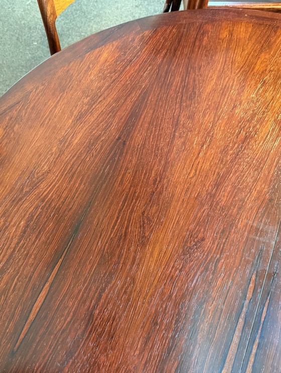 Image 1 of Vintage extendable Pallisander dining table, Lübke '60