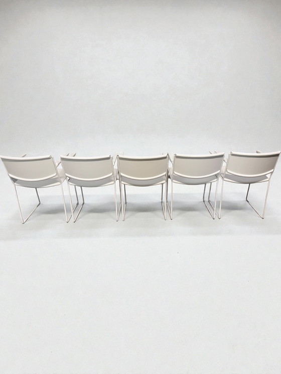 Image 1 of 5x postmodern Arco dining chairs from the 1980s
