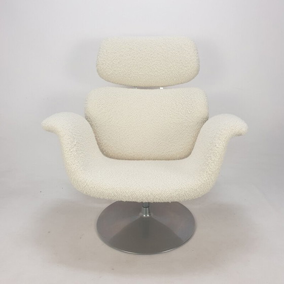 Image 1 of Vintage Tulip armchair and ottoman by Pierre Paulin for Artifort, 1980s