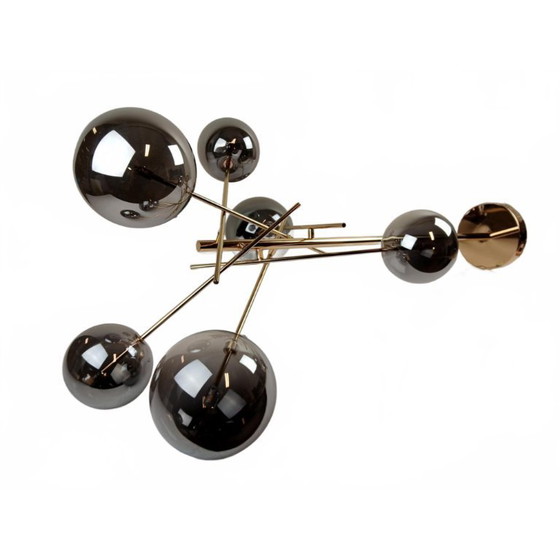 Image 1 of Lucide Design Hanglamp – Goud met Rookglas (6-lichts)