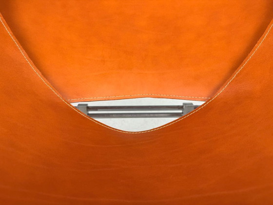 Image 1 of Poltrona in pelle cognac AP-14 di Pierre Paulin per A. Polak, 1955