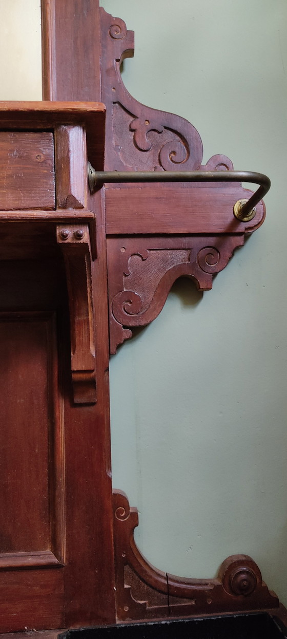Image 1 of Antique Art Nouveau Style Hall Furniture