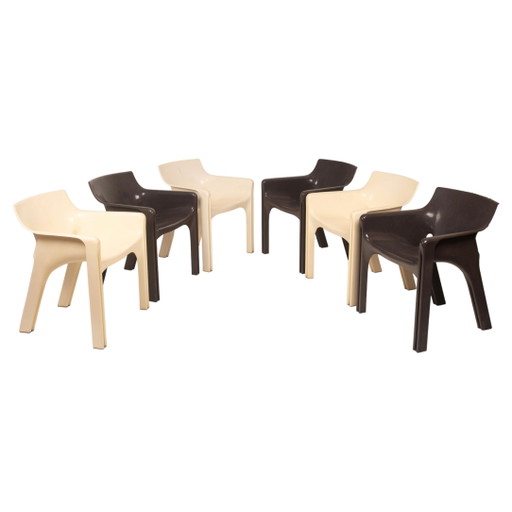 Ensemble de six fauteuils Gaudì de Vico Magistretti pour Artemide