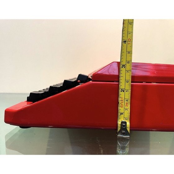 Image 1 of Sperry Remington Idol rote Schreibmaschine mit Etui, Baujahr 1980