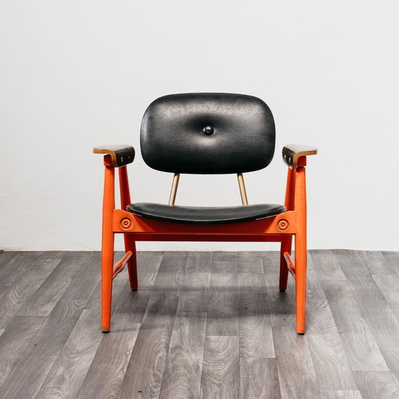 Image 1 of Ensemble de deux fauteuils et une table basse Marco Zanuso pour Poltronova, design vintage des années 1970