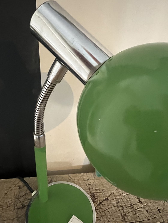 Image 1 of Vintage Green Taffle Lamp