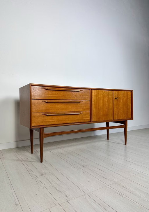 Petit sideboard en teck de Heinrich Riestenpatt pour RT Möbel 60's 70's