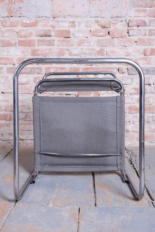 Restored Bauhaus Armchair, By Marcel Breuer For Thonet, Chrome, Czech, 1930s – fauteuils, Metal, Wood (photo 2 of 17)