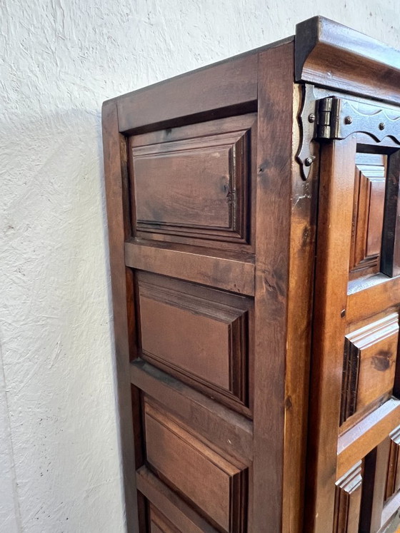 Image 1 of Vintage Spaanse Kast / Wandmeubel, Brutalistisch, 1960's