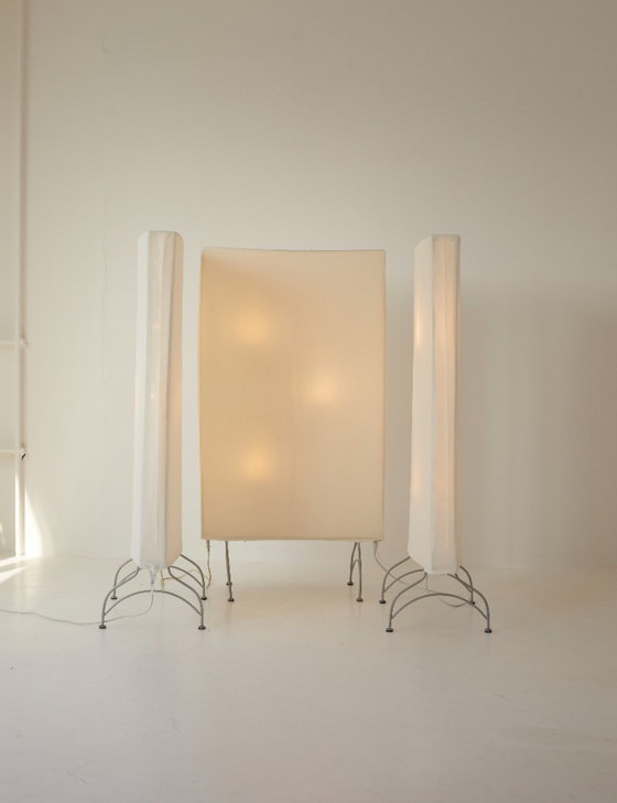 Image 1 of Lámpara de pie Dunker de Ikea, pantalla luminosa de diseño Hagberg, alrededor de 2005