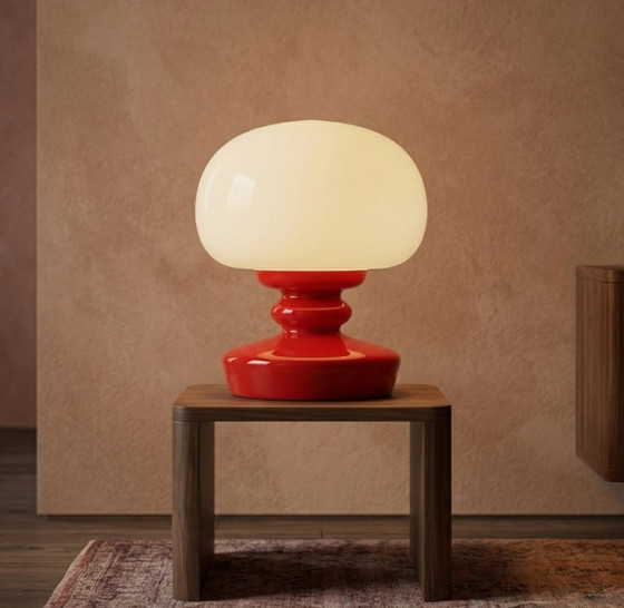 Image 1 of Lampada da tavolo in vetro, Štěpán Tabera, anni '70, Cecoslovacchia