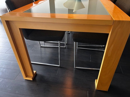 Vintage Cassina dining table by designer Afra Scarpa