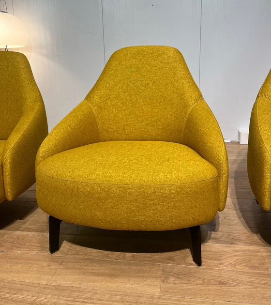Image 1 of Sillón Leolux Jill amarillo (4 unidades) en perfecto estado.