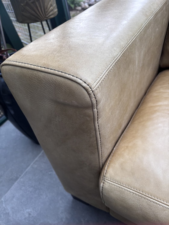 Image 1 of 3-Sitzer Ledersofa im niederländischen Design von Lederland