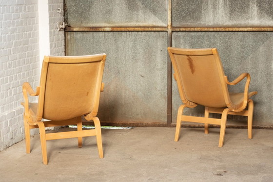 Image 1 of 2x Bruno Mathsson "Eva" Lounge Chair di Dux, Svezia