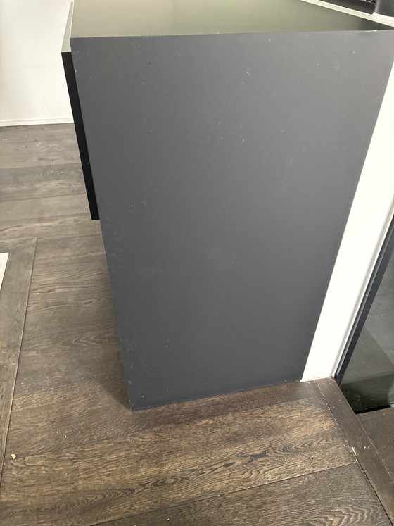 Minimalistischer Schreibtisch nach Maß – Anthrazit – 6 Schubladen – Wood (photo 5 of 5)