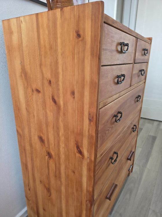 Image 1 of Pine chest of drawers