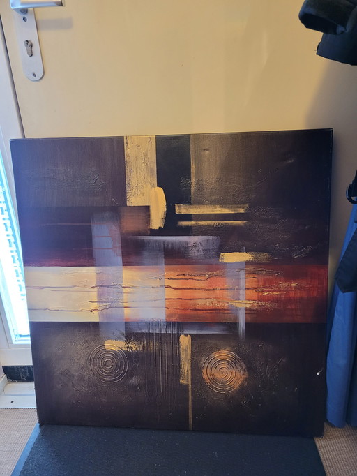 Abstract Oil Painting By Han Teng