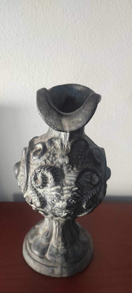 Marked Mid-Century Brutalist Set of Vases – Partenon Spain & Studio Art – Ceramic (photo 12 of 15)