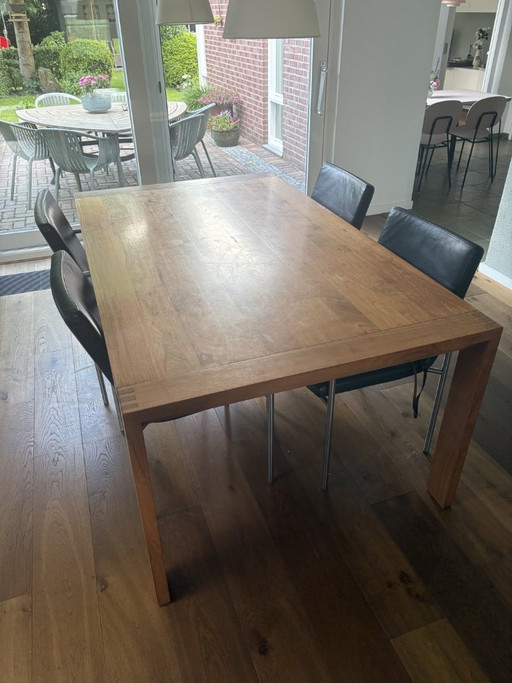 solid walnut dining table