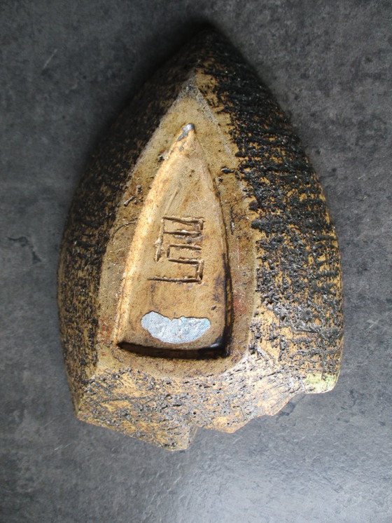 Image 1 of Pieter Groeneveld, posacenere, smaltato, con interno screpolato, marchiato.