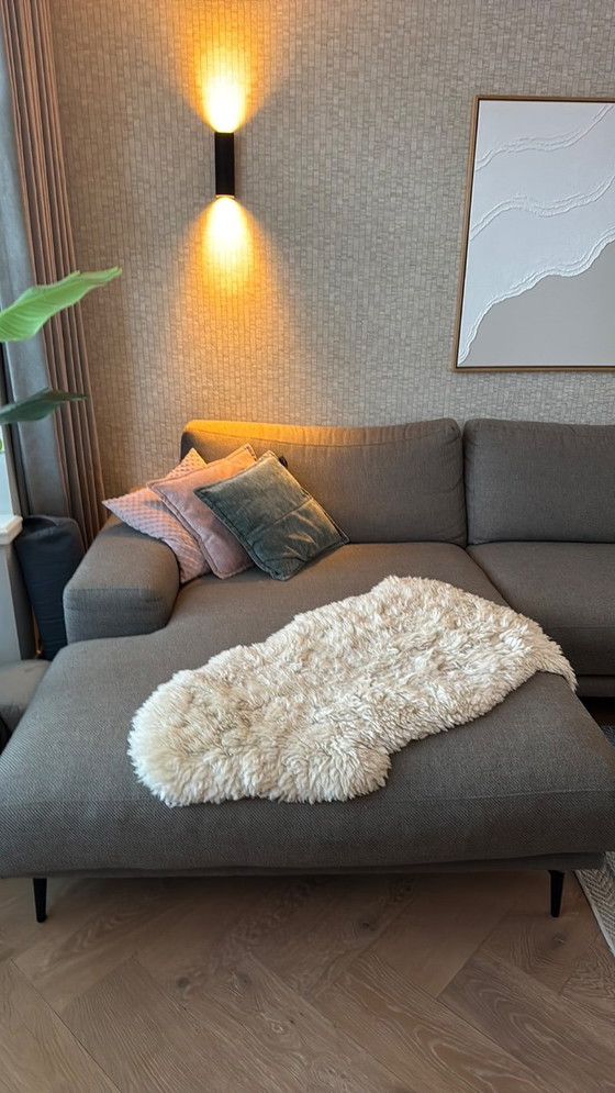 Image 1 of Grote hoekbank 363x170cm in warme grijze bekleding