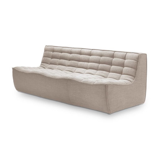 Etnicraft N701 3-zits sofa in beige 