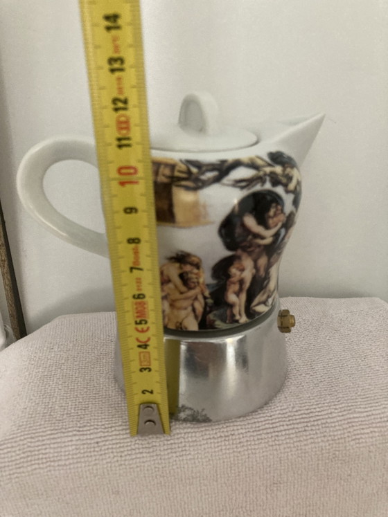 Image 1 of Small vintage Italian porcelain coffee maker