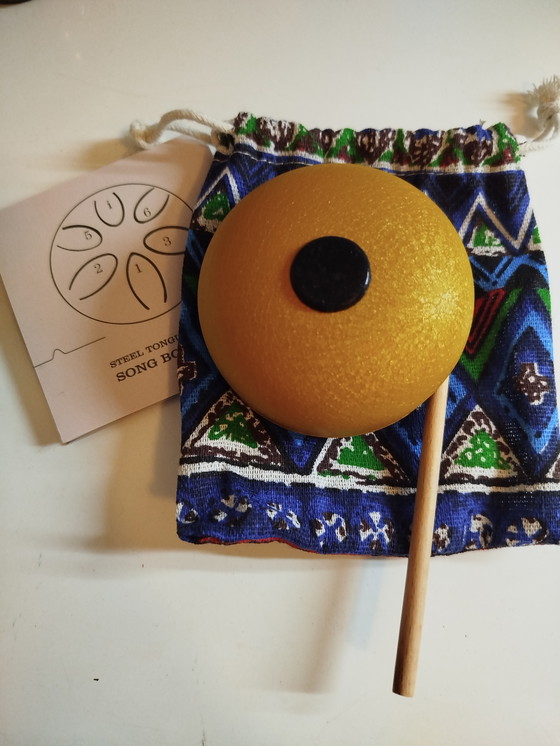 Image 1 of Mini tambor de lengua de acero para meditación con handpan