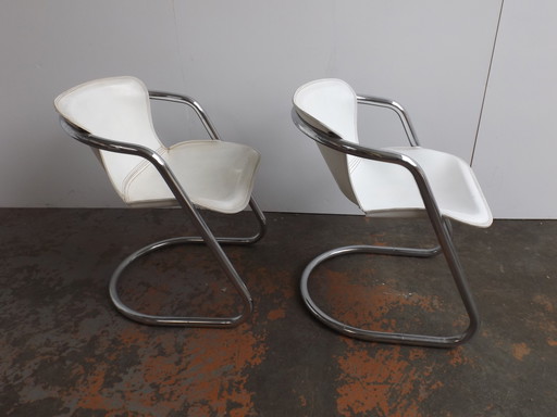 Ensemble de 2 chaises de salle à manger Willy Rizzo