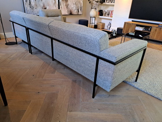 Harvink Corner Sofa, for sale due to moving, 4 yrs old, Metal, Textile, Black (photo 3 of 9)