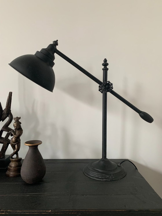 Image 1 of 2x Lampe de bureau vintage noire