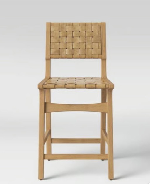 Tabouret de bar de comptoir Ceylon tissé naturel - Threshold