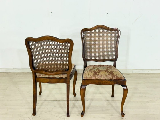 Image 1 of Set van 6 Chippendale stoelen / Vintage eetkamerstoelen / Stoelen uit het midden van de vorige eeuw