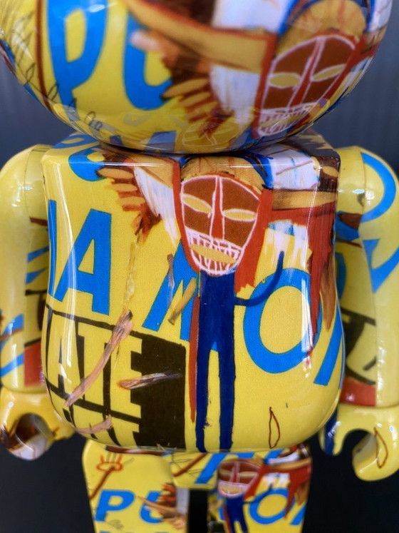 Image 1 of Bearbrick Andy Warhol x Jean Michel Basquiat N3 400% + 100% Medicom Spielzeug