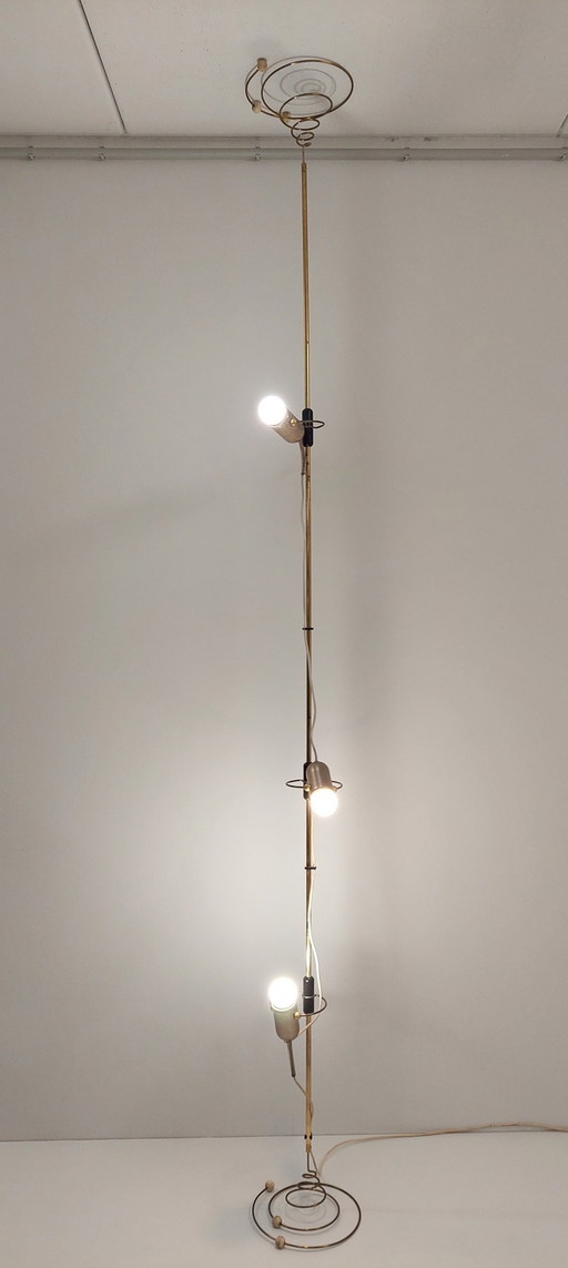 Goffredo Reggiani Francesco Fois - Floor Lamp - Metal, Brass