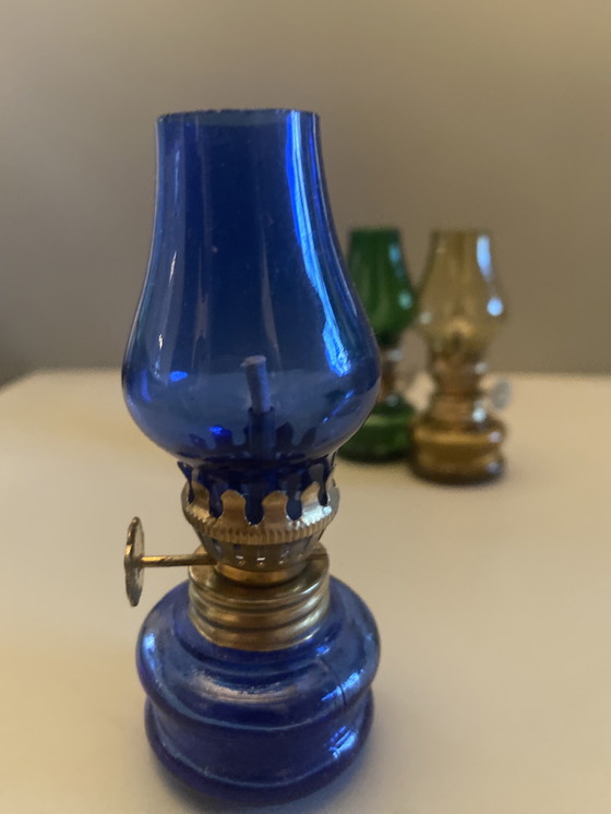 Image 1 of Set of 3 mini oil lamps