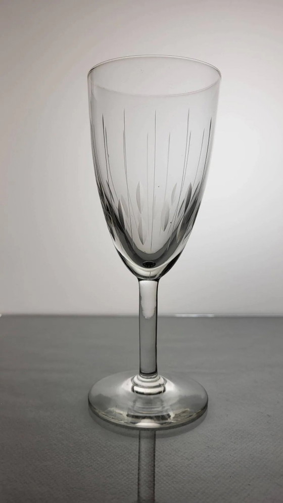 6 Bicchieri da Vino in Cristallo Art Déco – Bicchieri e caraffe, Crystal, Art Deco (photo 4 of 7)