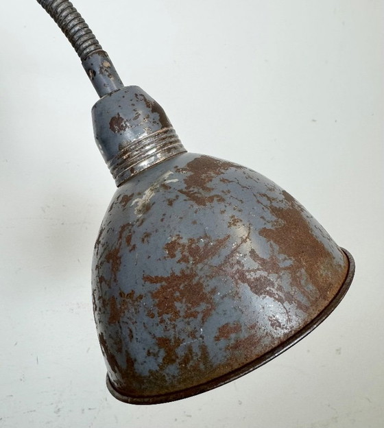 Image 1 of Grey Industrial Scissor Wall Lamp from Elektroinstala, 1960s