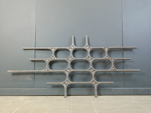 Grande sculpture murale vintage brutaliste, 1970