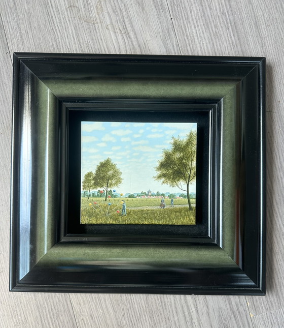 Original Painting by Ruud Nelissen - Balloons - Oil on Panel - Magical Realism – Paintings & Drawings, Wood (photo 7 of 7)