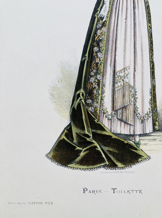 Image 1 of Litografie di libri d'epoca - Donne in costume - Parigi