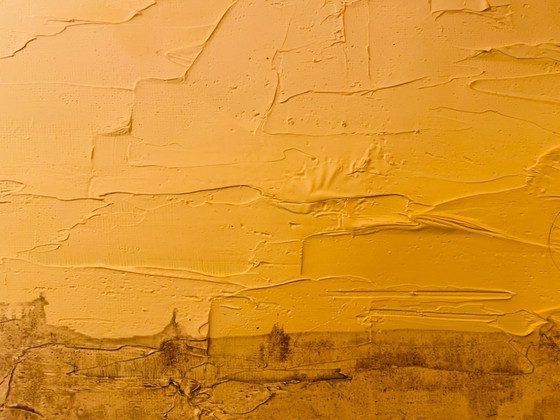 Image 1 of Oil painting on canvas, Egyptian desert landscape "Sun"