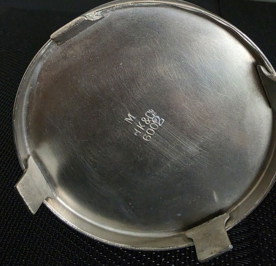 Art Deco milk jug with sugar bowl, HK&Co, Tableware, Metal, Silver (photo 5 of 12)
