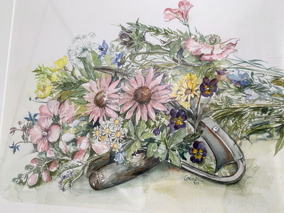 Image 1 of Acquerello dipinto di fiori selvatici Coraline Bäcker