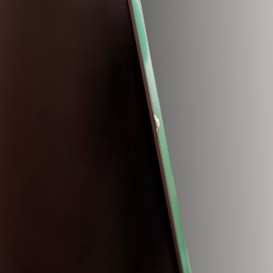 Image 1 of Specchio a figura intera vintage nero a forma di rossetto - anni '80